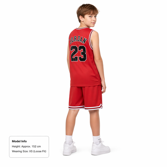 Chicago #23 Jordan Breathable Basketball Jersey Pants Set Embroidery fit for Youth to Adult