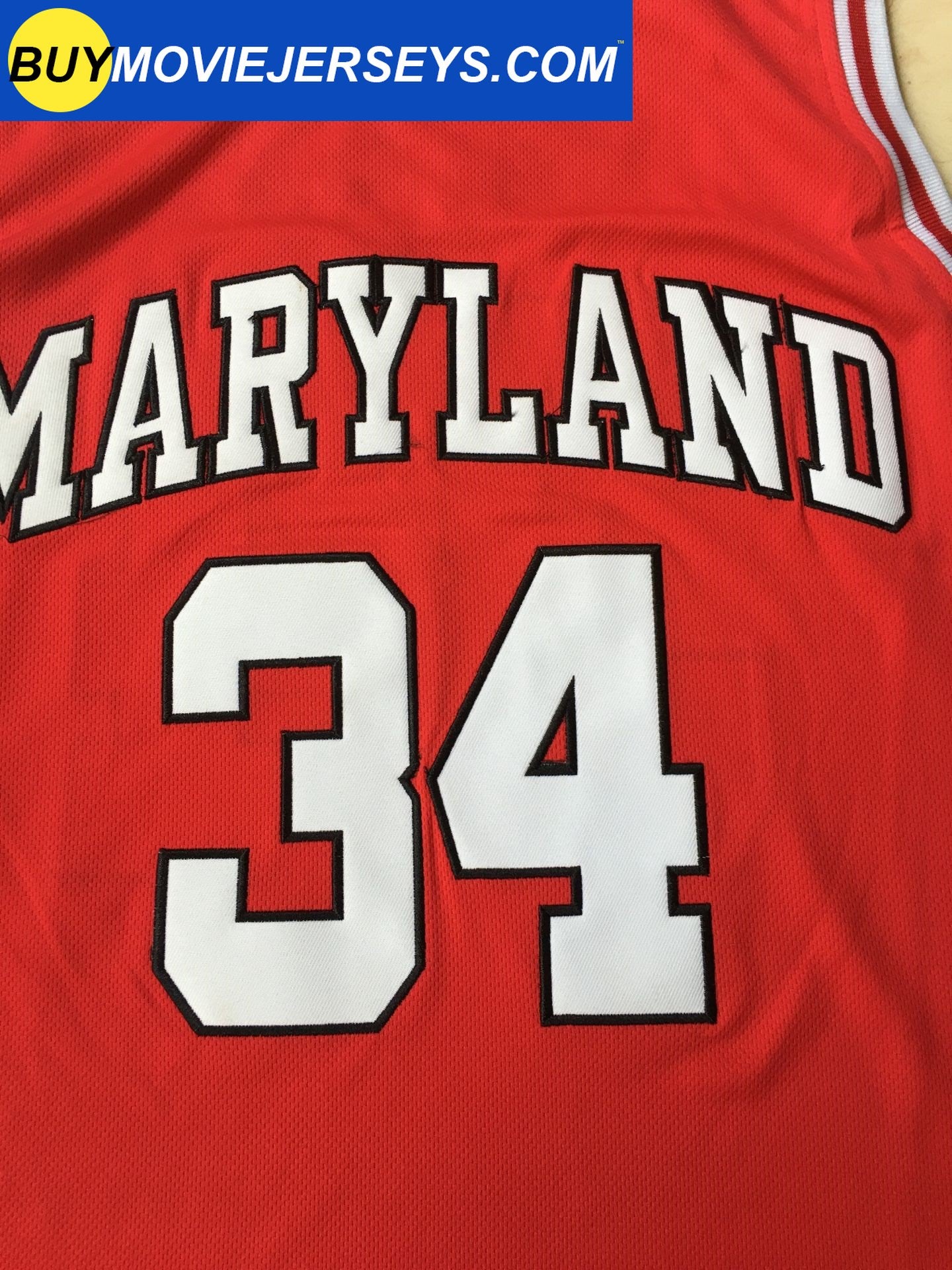 Len Bias #34 Maryland Terrapins College Basketball Jersey Red