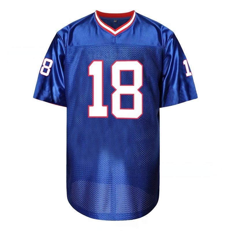 Amari Cooper #18 Blue Retro American Football Jersey – Stitched Style