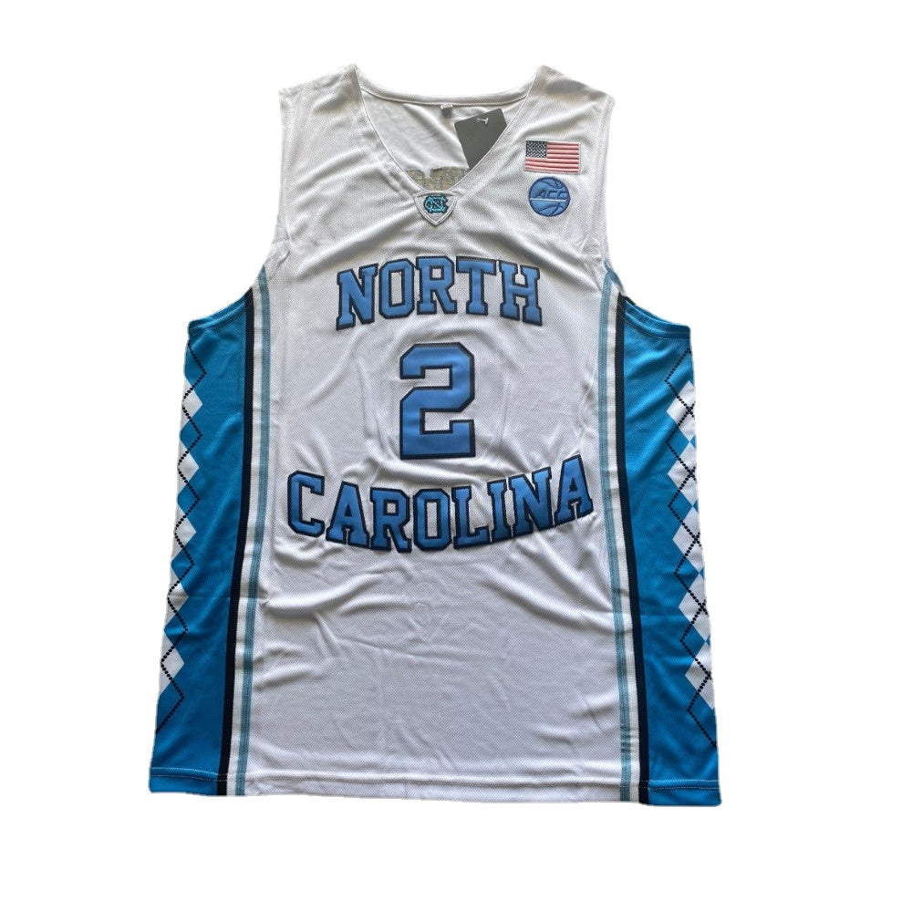 Retro Cole Anthony #2 North Carolina Basketball Jersey College White