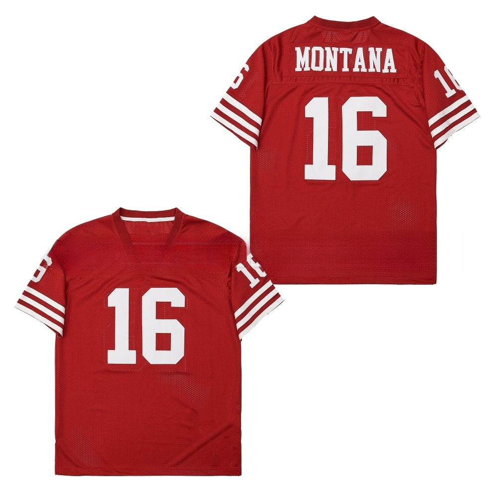 49Ers Red 1989 Retro American Football Jersey #16 #21 # 42 #80 #87