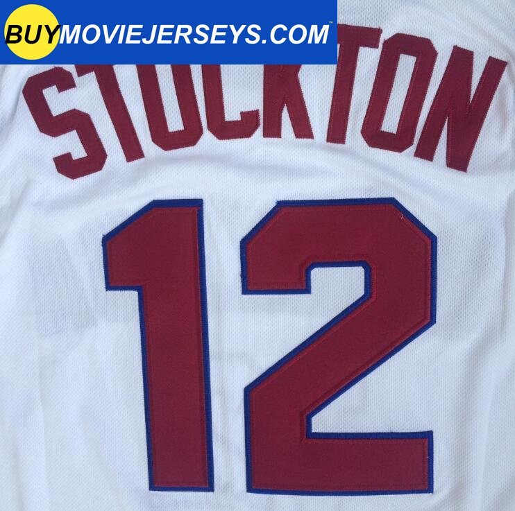 John Stockton #12 Gonzaga Bulldogs College Basketball Throwback Jersey