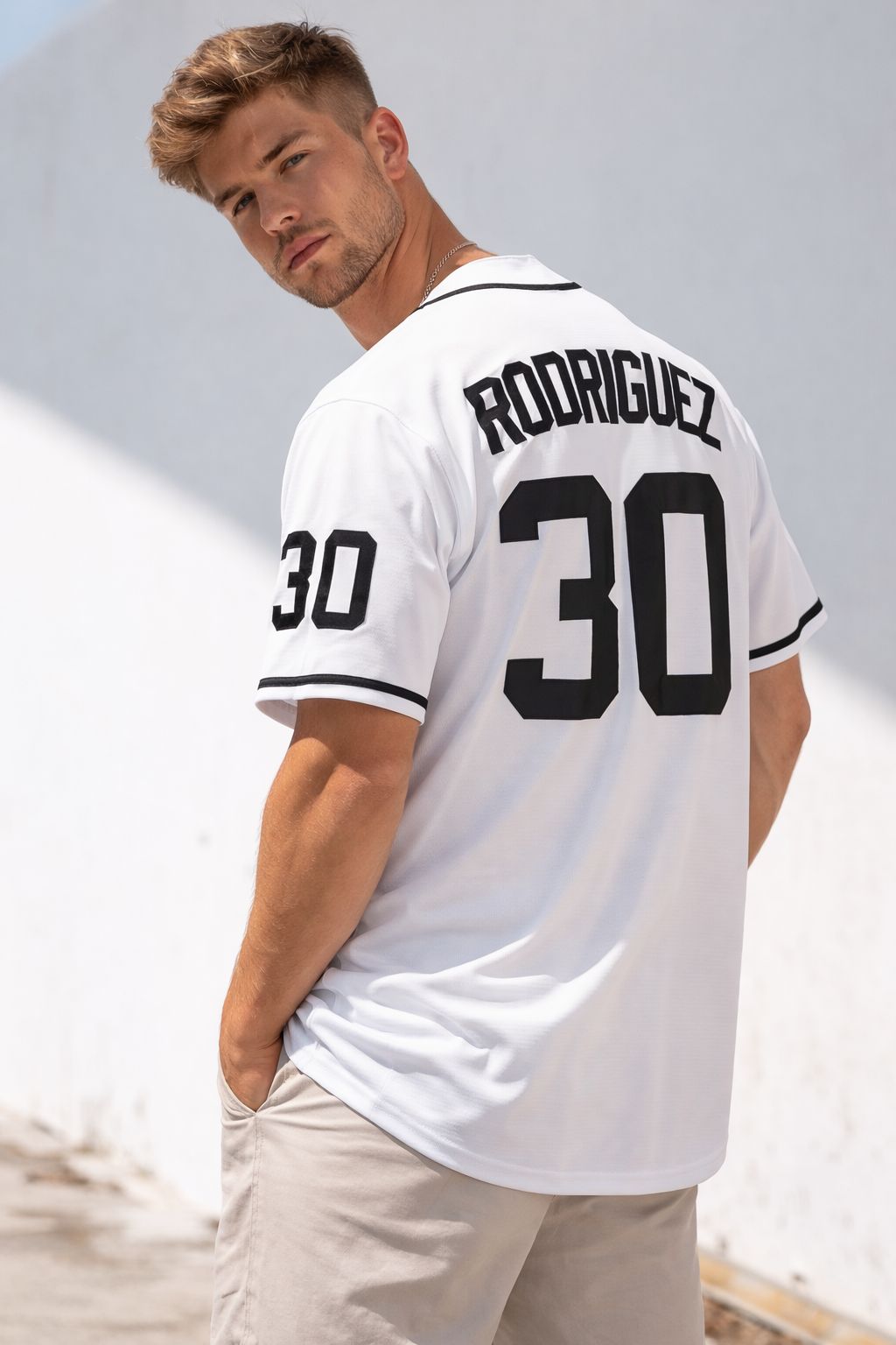 The Sandlot Benny Rodriguez #30 Men Stitched Movie Baseball Jersey