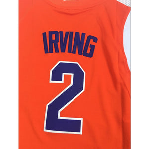 Kyrie Irving #2 Uncle Drew Harlem Buckets Basketball Jersey -Orange Embroidered