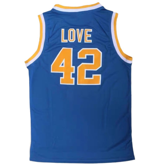 Retro Throwback Kevin Love #42 UCLA Basketball Jersey