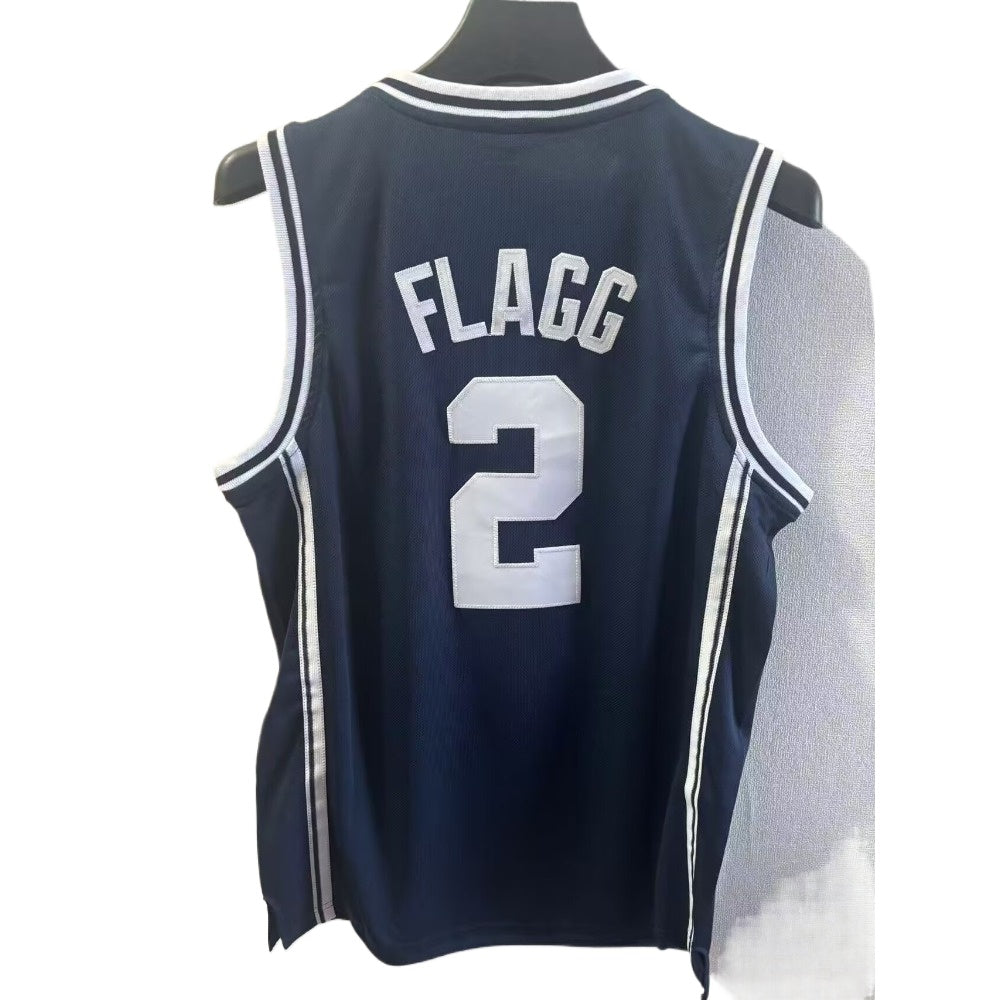 Cooper Flagg #2 Duke College Basketball Jersey - Dark Blue Embroidery