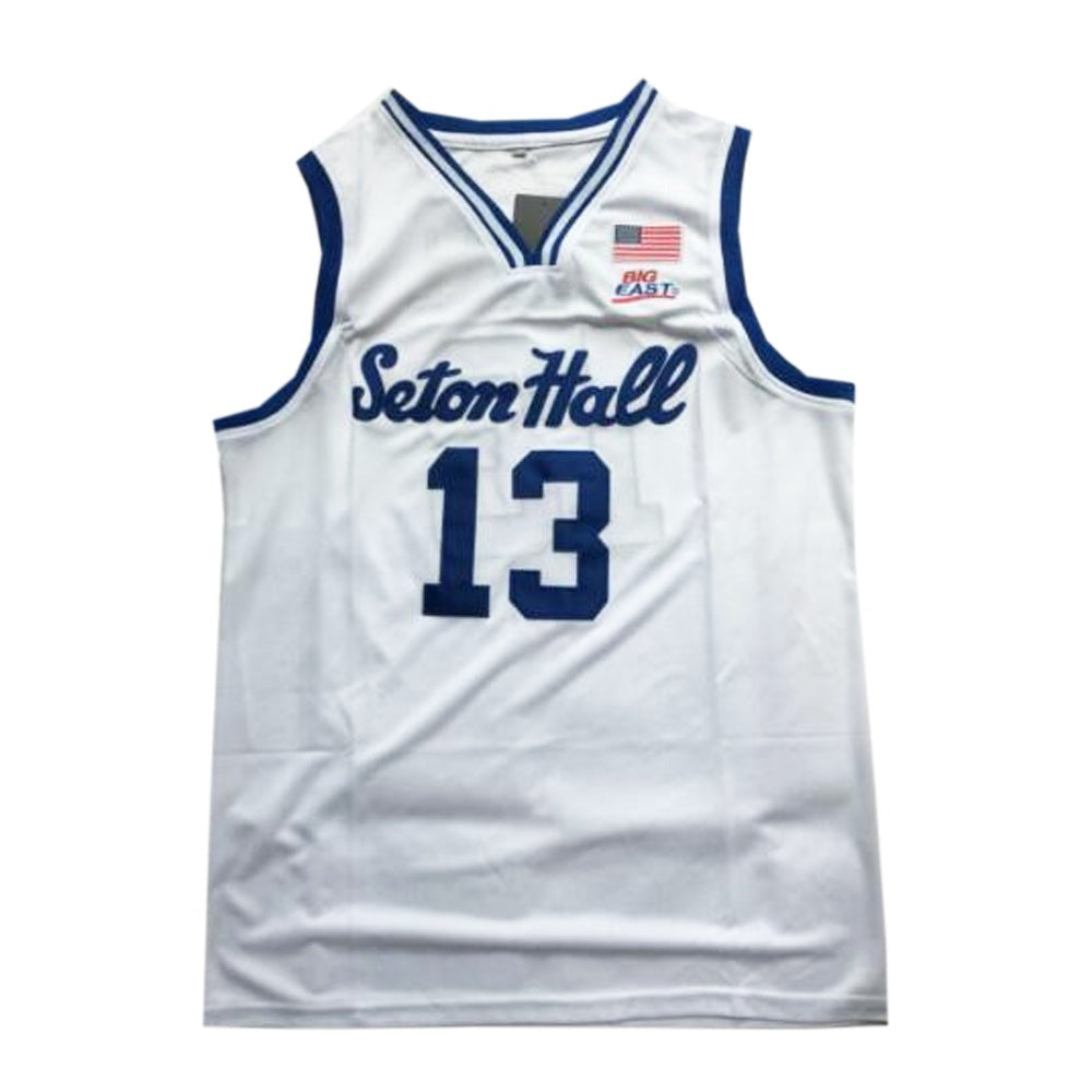 Seton Hall Pirates #13 Myles Powell College Men Basketball Jersey White