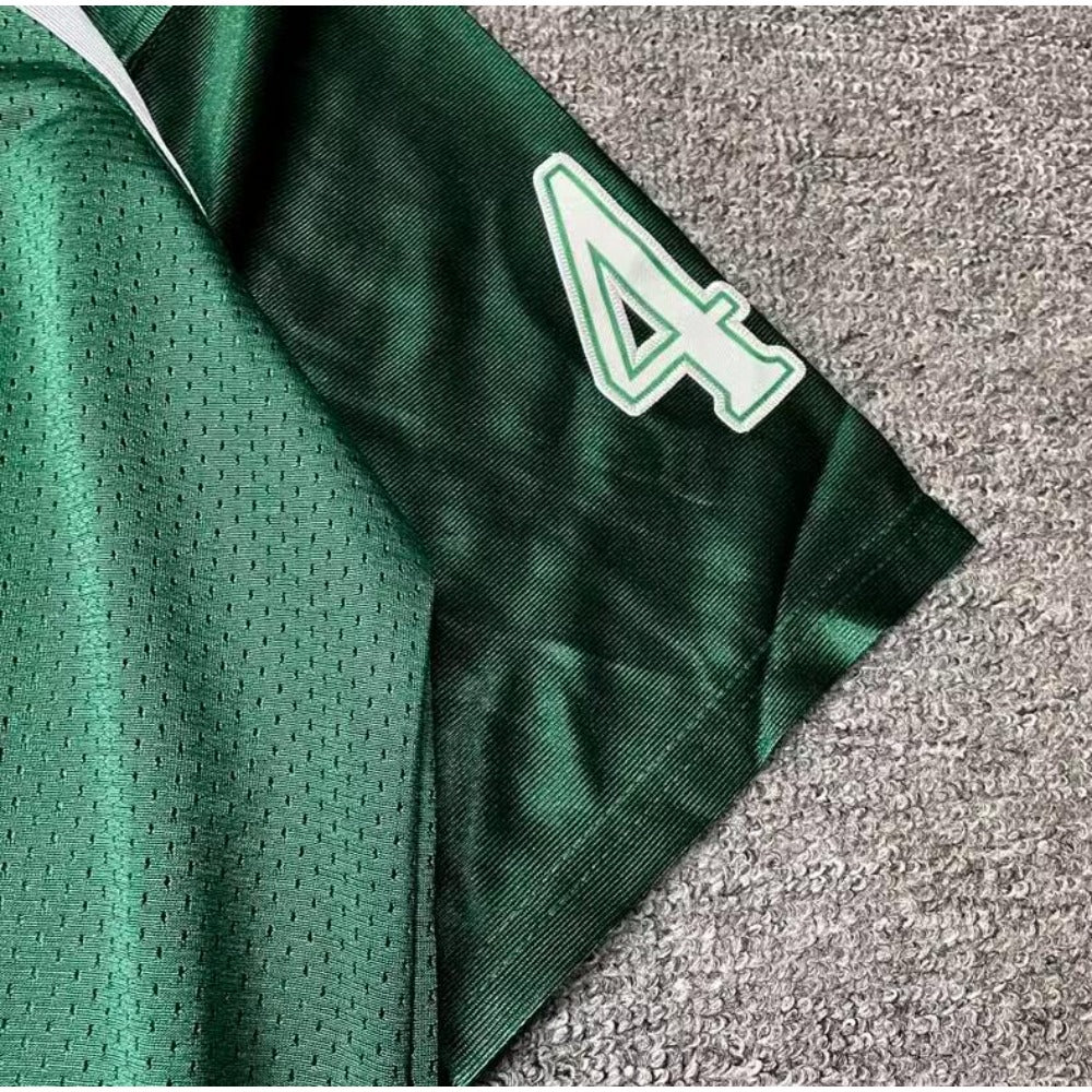 Eagles #40 Braxton Miller High School Football Jersey- Mesh Embroidered Tshirt Green