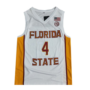 Throwback Basketball Jerseys #4 Scottie Barnes College Florida State Jersey White