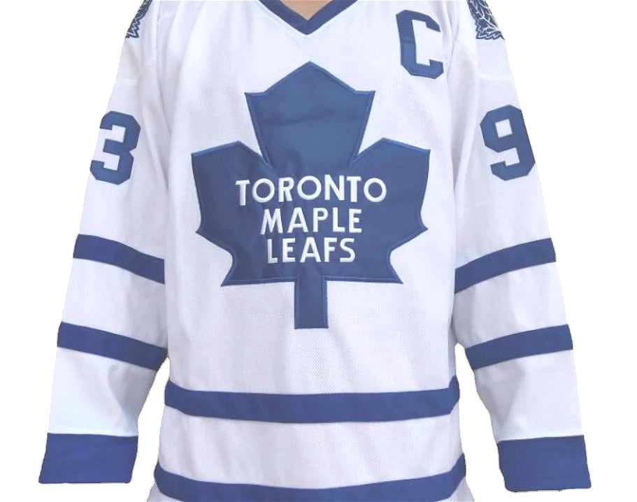 Toronto Maple Leafs White 93 Gilmour Jersey  Ice Hockey Jersey
