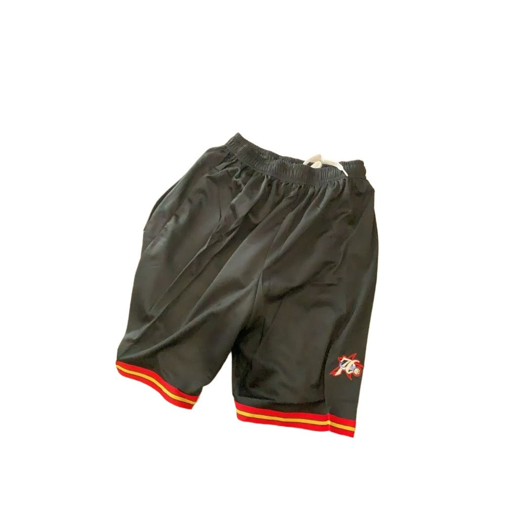 Iverson #3 Retro 76ers Breathable Basketball Jersey Pants Set Embroidery Youth Size- Adult Size