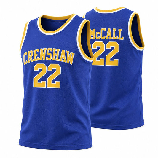 Love & Basketball Quincy McCall #22 Blue Basketball Jersey