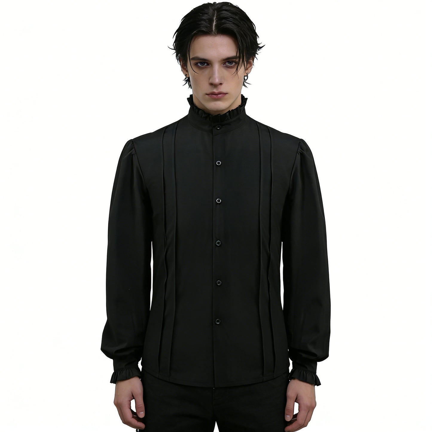 Mens Pirate Shirt Vampire Renaissance Medieval Victorian Steampunk Gothic Tops