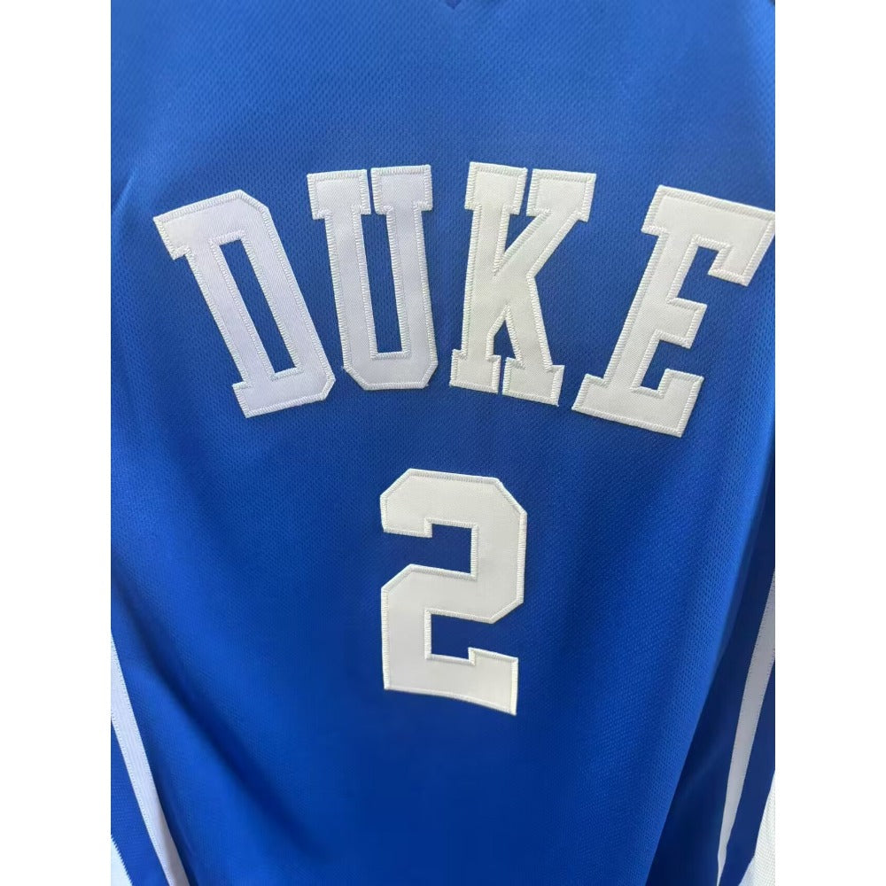 Cooper Flagg #2 Duke College Basketball Jersey - Blue Embroidery