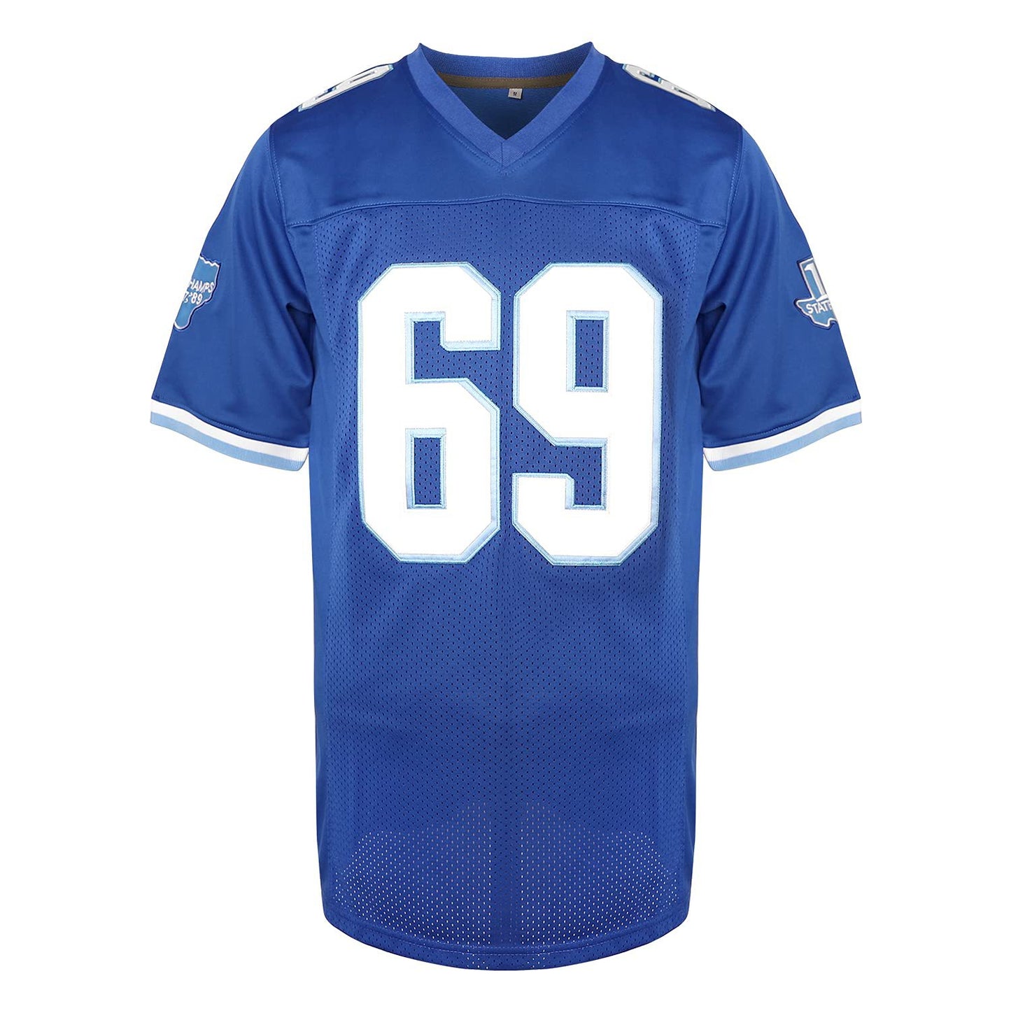 Billy Bob #69 Varsity Blues West Canaan HS Football Jersey Stitched Mesh Shirt