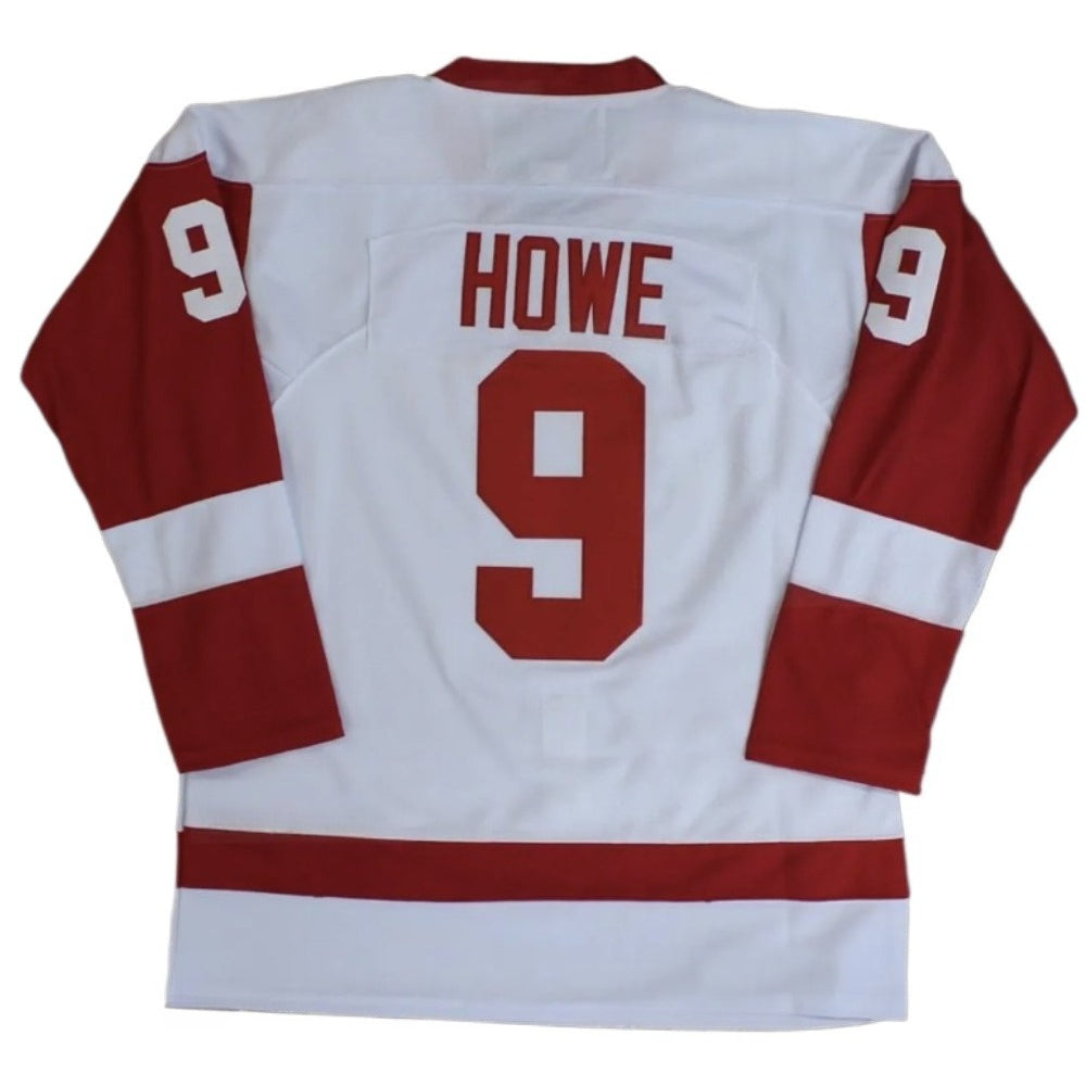 Custom 1986 Howe #9 Hockey Jerseys Red/White Movie Cameron Frye Jersey
