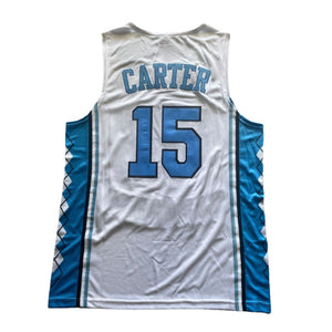 Retro Vince Carter #15 North Carolina Basketball Jersey College White