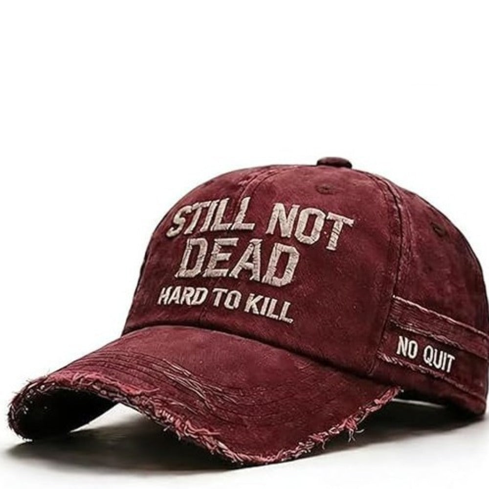 STILL NOT DEAD Embroidered Cotton Baseball Cap Vintage Washed Hat