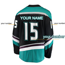 Load image into Gallery viewer, Custom Your Name Your Number Ducks Ice Hockey Jersey