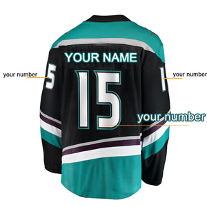 Custom Your Name Your Number Ducks Ice Hockey Jersey