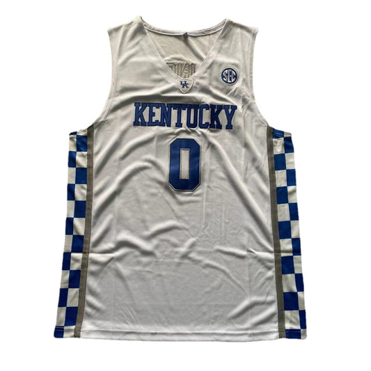 #0 Robert Dillingham Kentucky College Basketball Jersey White Limited