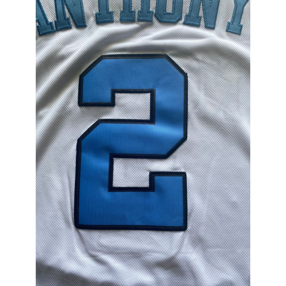 Retro Cole Anthony #2 North Carolina Basketball Jersey College White