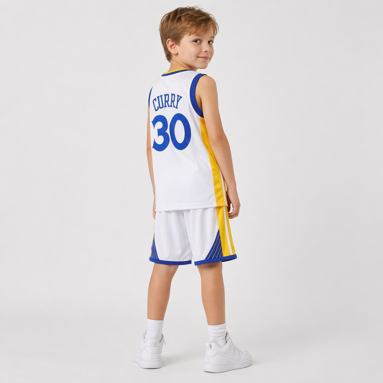 Warriors Curry #30 Breathable Basketball Jersey Pants Set Embroidery fit for Youth to Adult