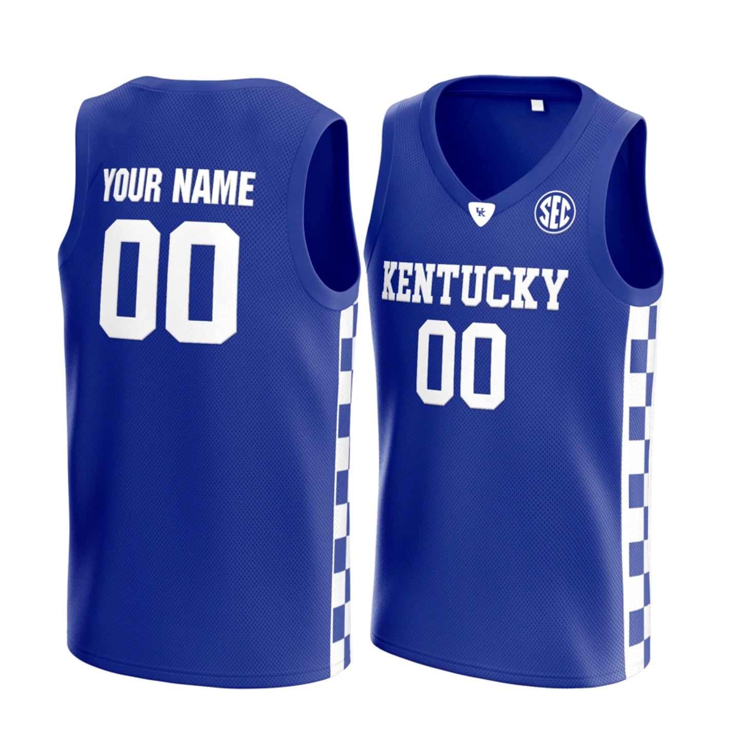 Premium Customized Custom Embroidered Retro Kentucky Wildcats Basketball Jersey Blue