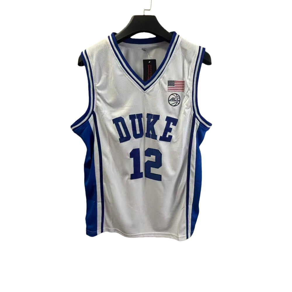Cameron Boozer #12 Duke College Basketball Jersey - White Embroidery