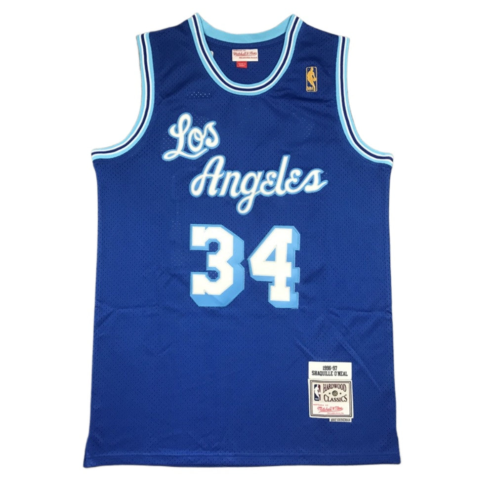 Los Angels #34 Shaquille O’Neal Basketball Jersey – Throwback 1996-97 Stitched Retro