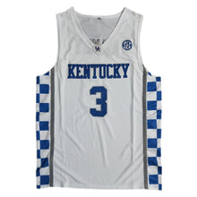 Load image into Gallery viewer, Customize Kentucky #3 Tyrese Maxey White High School Jersey Blue/White