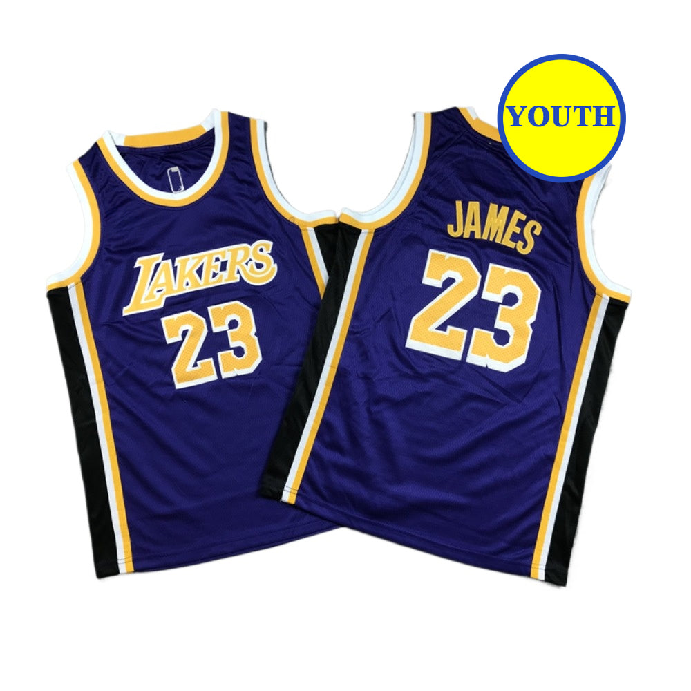 Kids Youth Basketball Jersey 23 Lebron James Purple