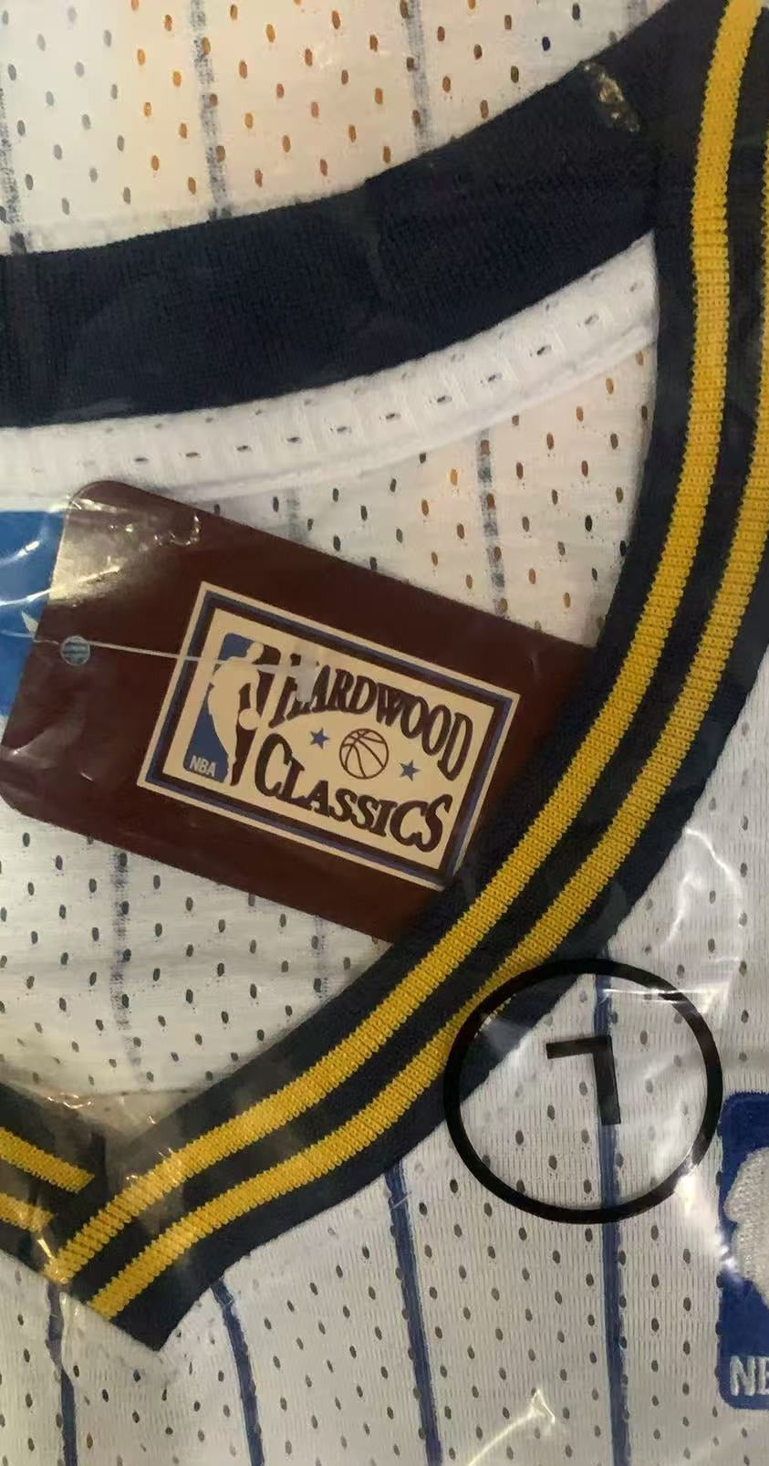 Reggie Miller #31 Vintage Indiana Pacers Jersey Yellow /White /Black Stripe