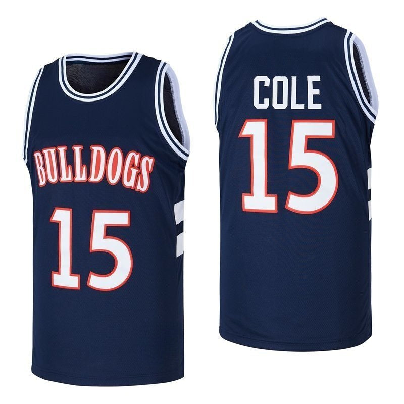 J.Cole #15 Bulldogs High School Basketball Jersey