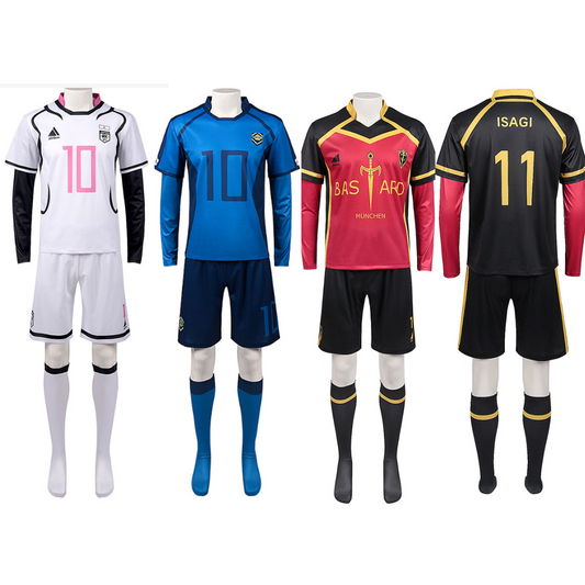 BLUE LOCK Jersey 4 5 7 8 11 13 14 Isagi Yoichi Bachira Meguru Chigiri Hyoma Team Cosplay Costume Jerseys Set Asia Size