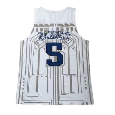 Barrett #5 Duke College Basketball Jersey -White Embroidered