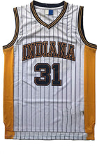 Load image into Gallery viewer, Customized Reggie Miller #31 Vintage Indiana Pacers Jersey Yellow /White /Black Stripe