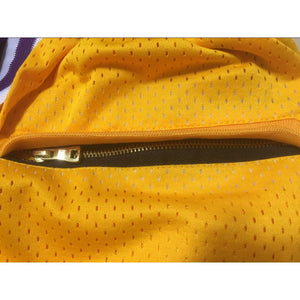 Classic Lakers Basketball Shorts Sports Pants with Zip Pockets