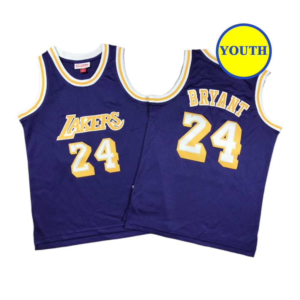 Kids Youth Basketball Jersey 24 Kobe Bryant Purple