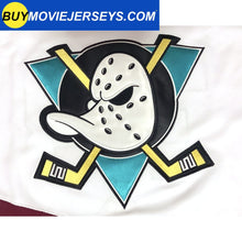 Load image into Gallery viewer, The Mighty Ducks Movie Hockey Jersey #8 Selanne White Color