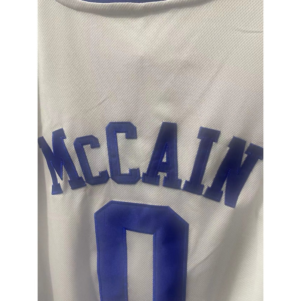 Jared McCain #0 Duke College Basketball Jersey - White Embroidery