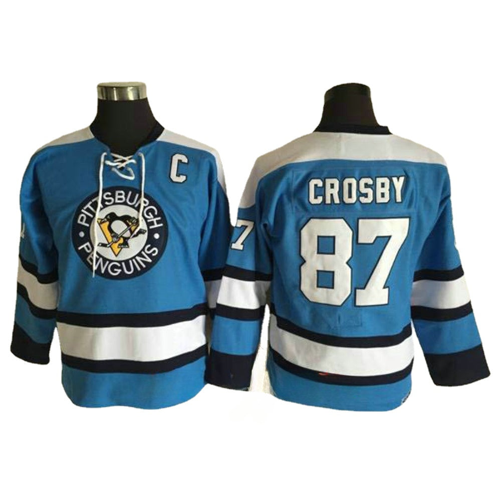 Custom Children Size Ice Hockey Jersey Boston Colorado Capital Penguin Duck for Youth