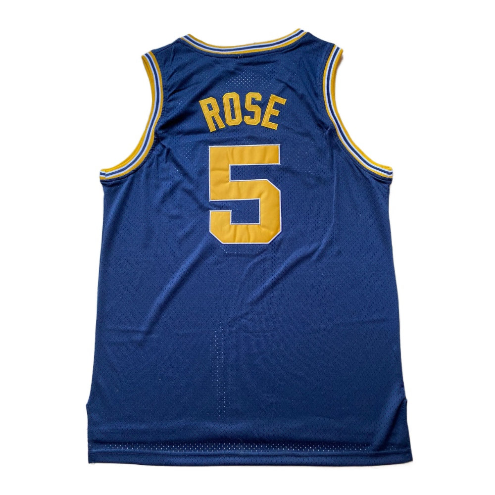 Jalen Rose #5 Michigan Basketball Jersey College  Jerseys Dark Blue