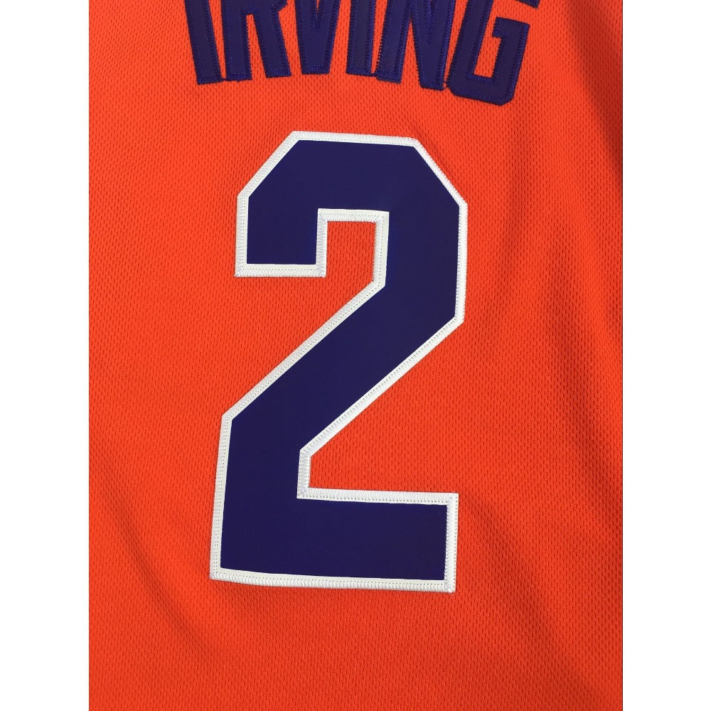 Kyrie Irving #2 Uncle Drew Harlem Buckets Basketball Jersey -Orange Embroidered