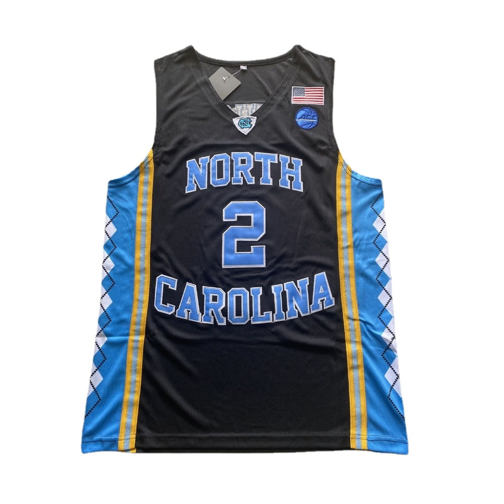 Retro Cole Anthony #2 North Carolina Basketball Jersey College Black