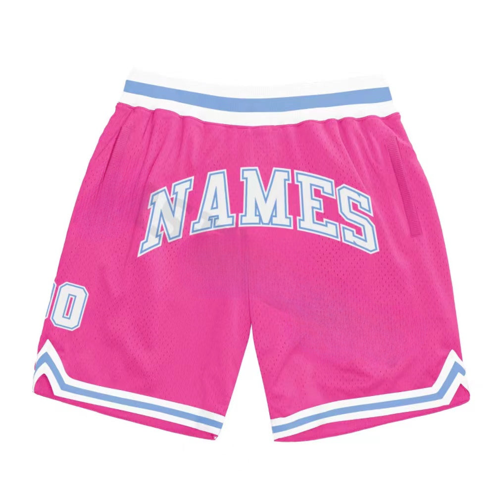 Customized Embroidery Personalized Mesh Basketball Pants Sweatpants Your Name Your Number Shorts