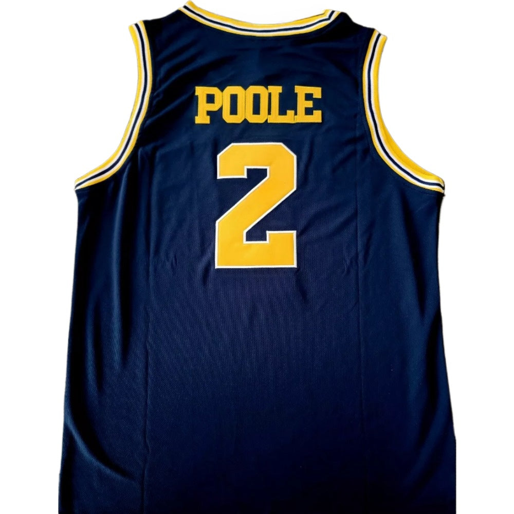 Michigan Wolverines #2 Jordan Poole College Jersey Dark Blue