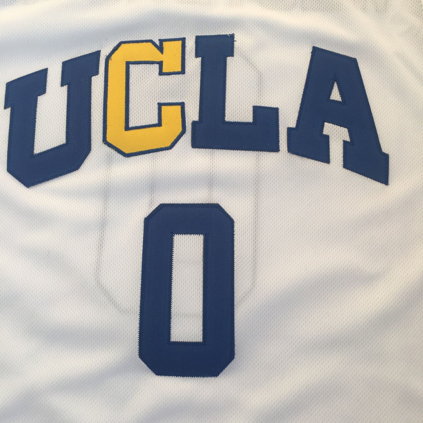 UCLA RUSSELL WESTBROOK 0 COLLEGE BASKETBALL JERSEY White