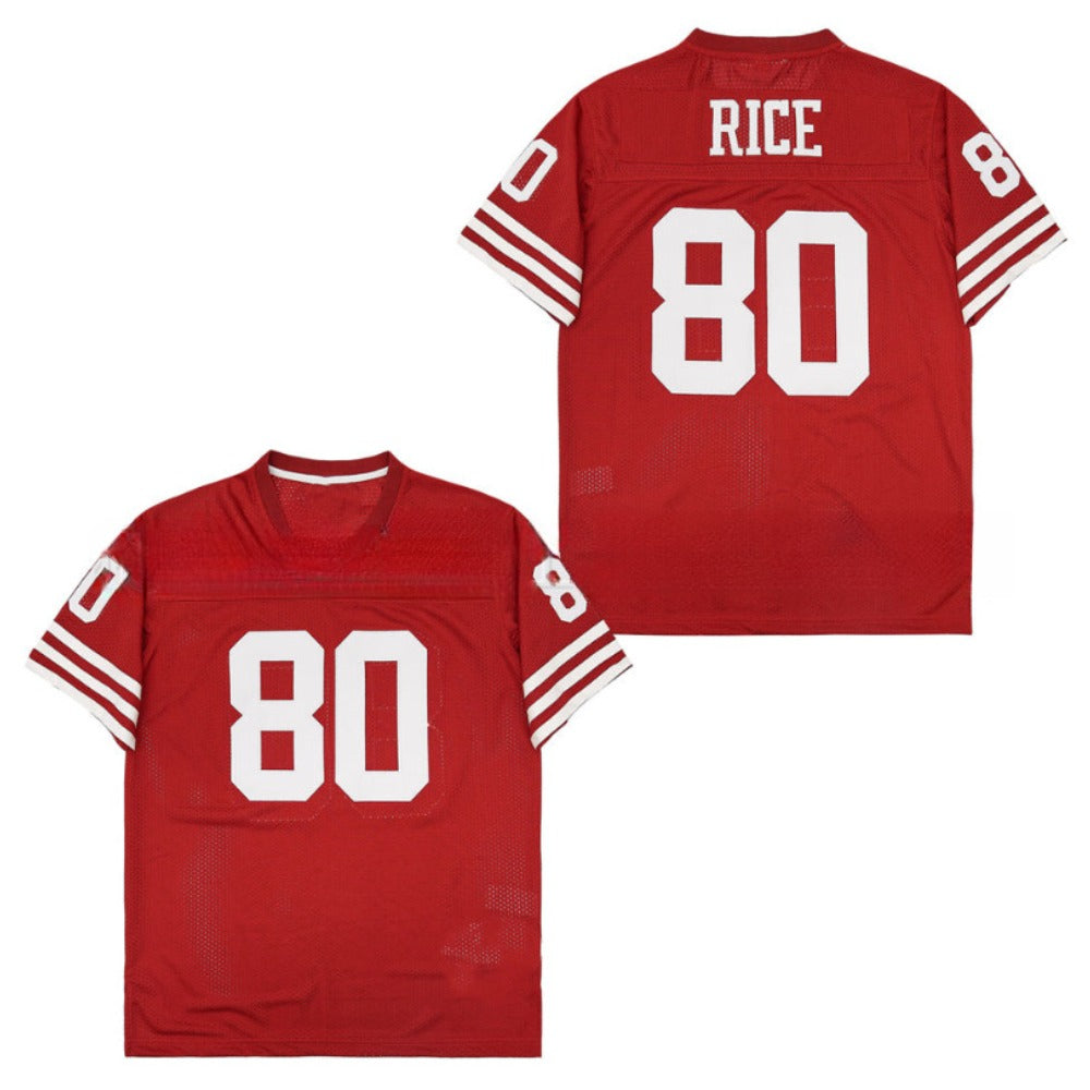 49Ers Red 1989 Retro American Football Jersey #16 #21 # 42 #80 #87