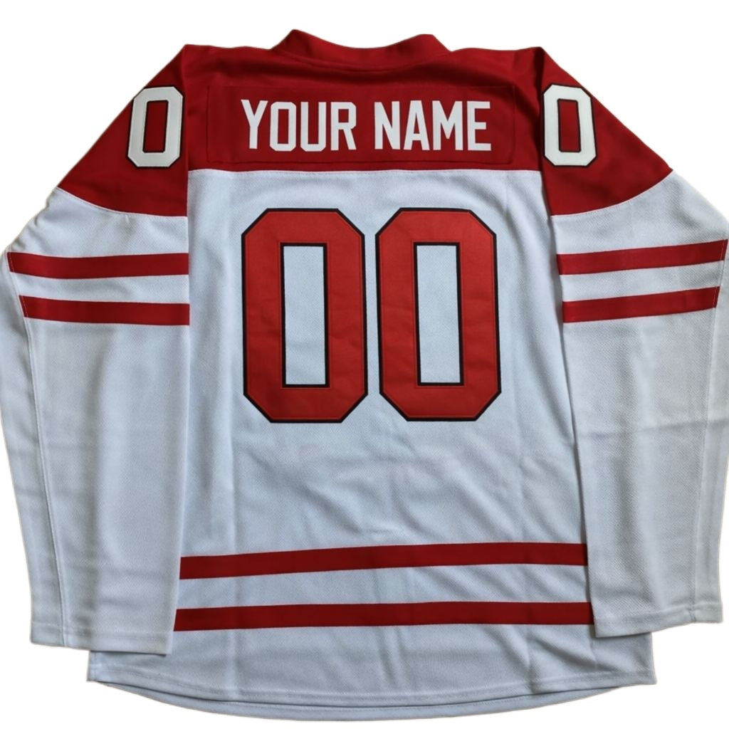 Custom Throwback Retro  Canada Hockey Jersey Your Name Your Number Stitched White